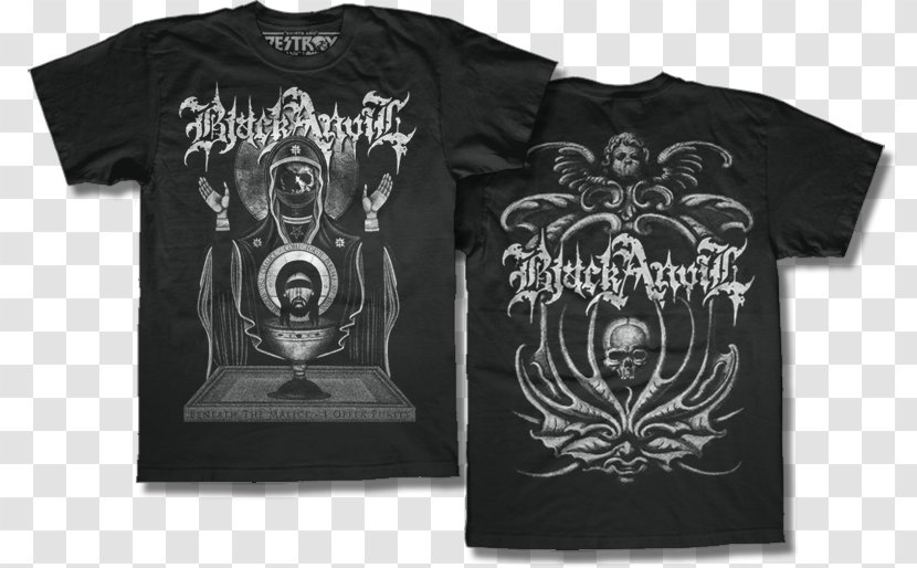 T-shirt Black Anvil Hail Death As Was Logo - T Shirt Transparent PNG