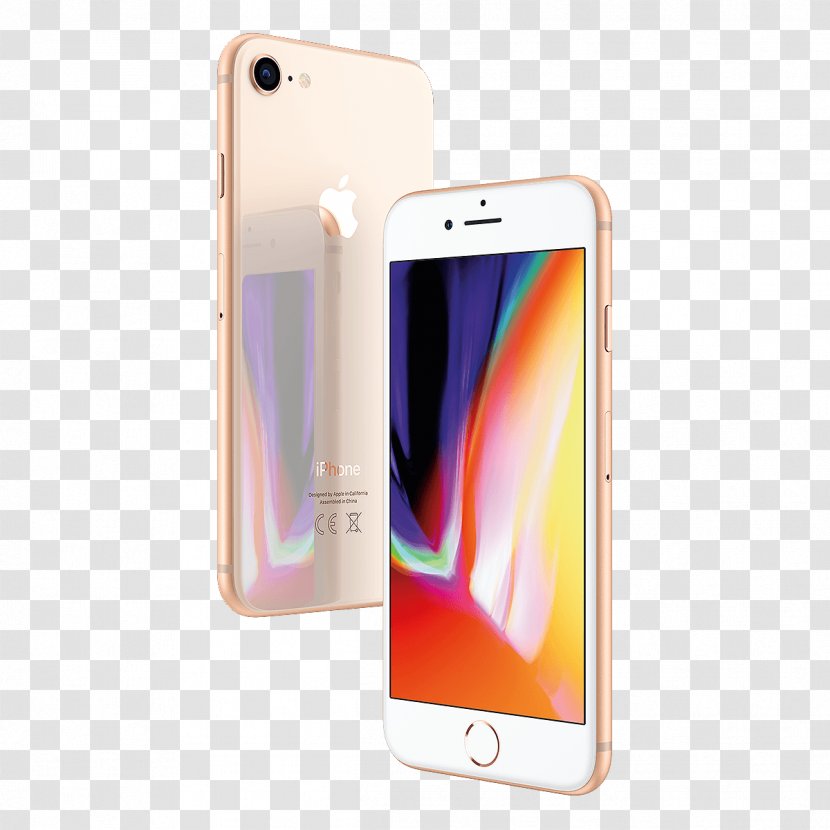 Apple IPhone 8 Plus X 7 Smartphone - Mobile Phone - Gold Carousel Transparent PNG