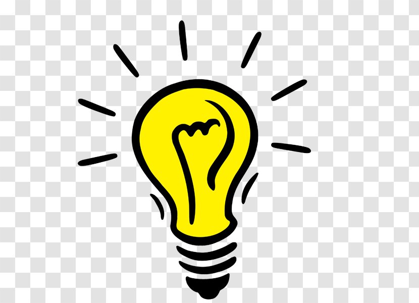 Incandescent Light Bulb Clip Art Image Lamp - Yellow Transparent PNG