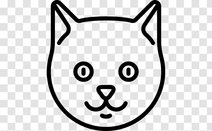 Cat Silhouette Logo - Line Art Transparent PNG