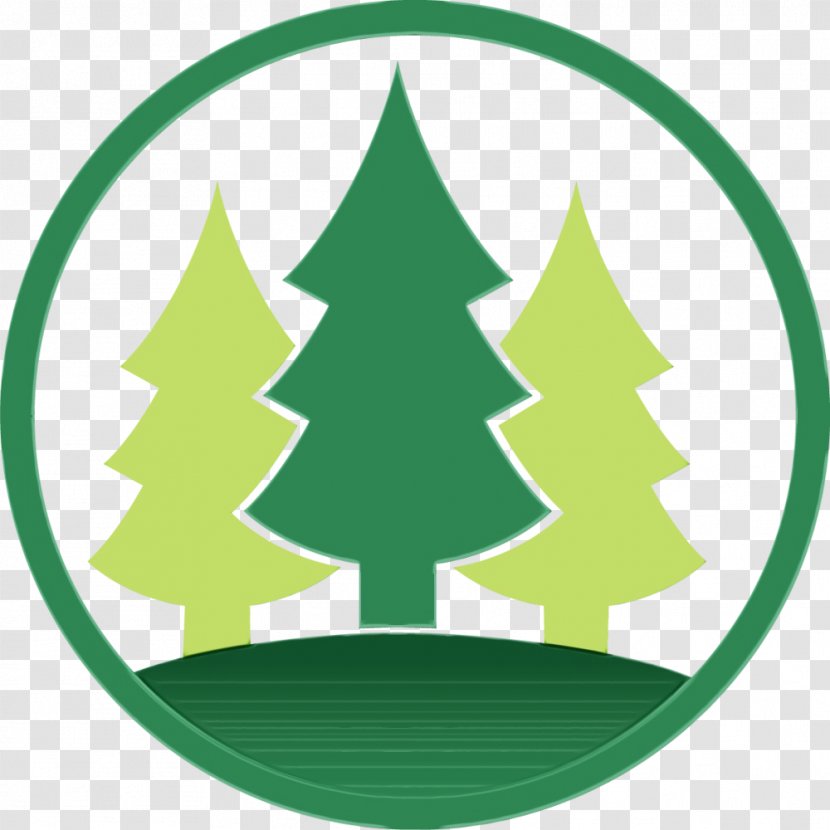 Christmas Tree - Paint - Emblem Oregon Pine Transparent PNG