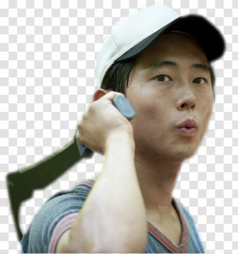 Steven Yeun The Walking Dead Glenn Rhee Maggie Greene Michonne - Chin Transparent PNG