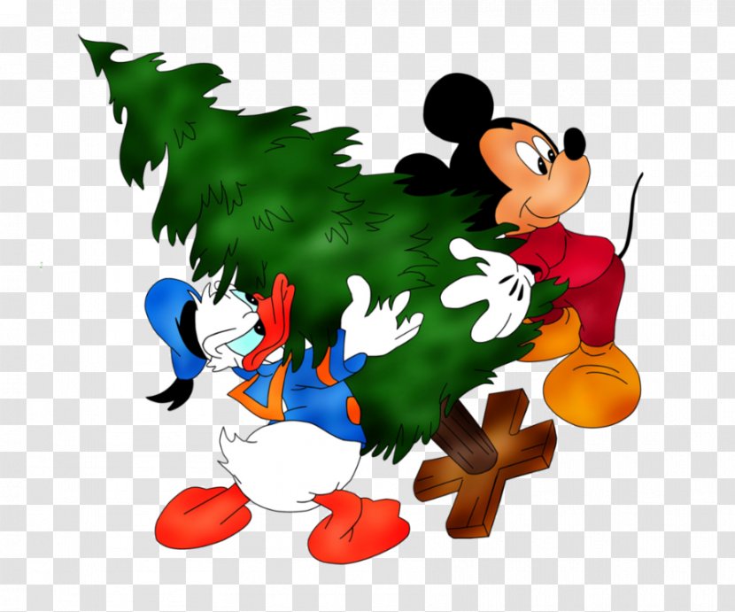 Mickey Mouse Minnie Donald Duck Christmas Clip Art Transparent PNG