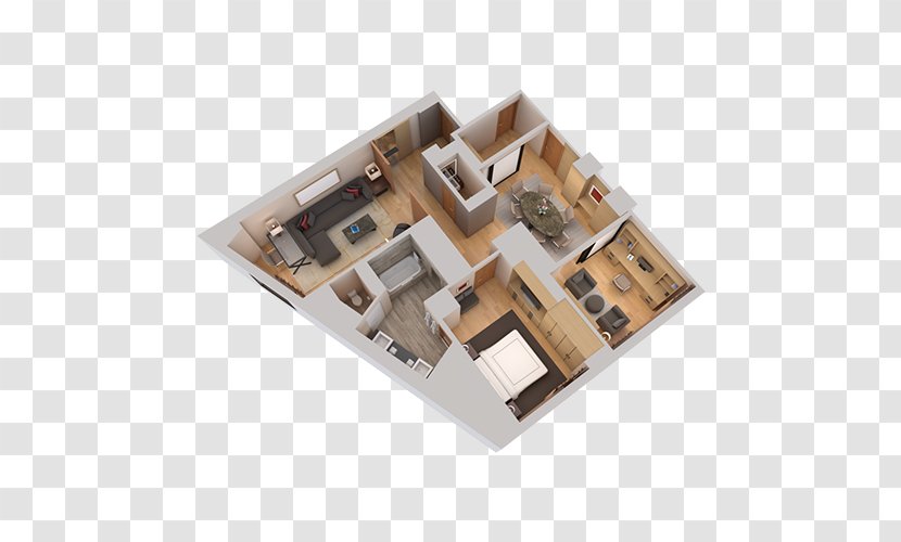 3D Floor Plan House Architecture - Architectural Drawing - 3d Transparent PNG