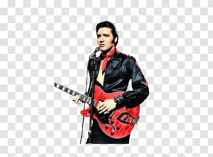 Elvis Presley Musician Leather Jacket .net Microphone - Watercolor Transparent PNG