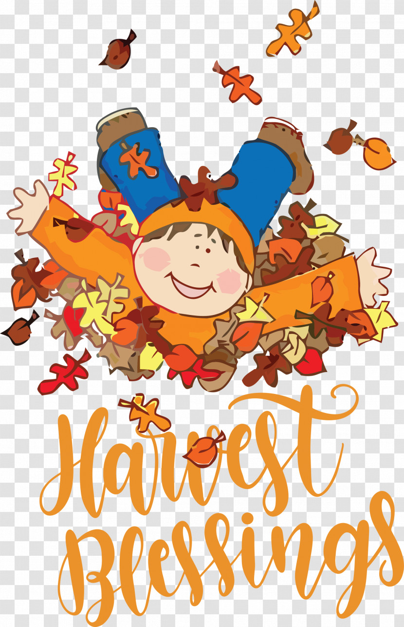 Harvest Blessings Thanksgiving Autumn Transparent PNG