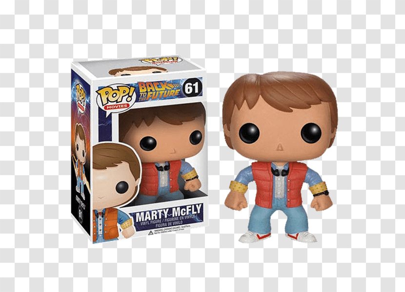 Marty McFly Dr. Emmett Brown Back To The Future Funko DeLorean Time Machine - Part Ii Transparent PNG