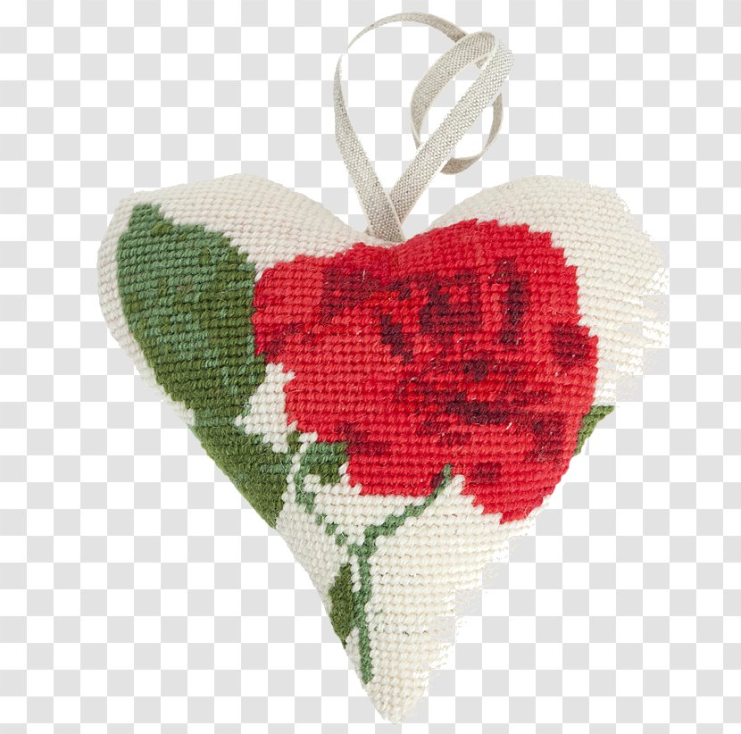 Needlepoint Heart Tapestry Hand-Sewing Needles Rose - Handsewing Transparent PNG