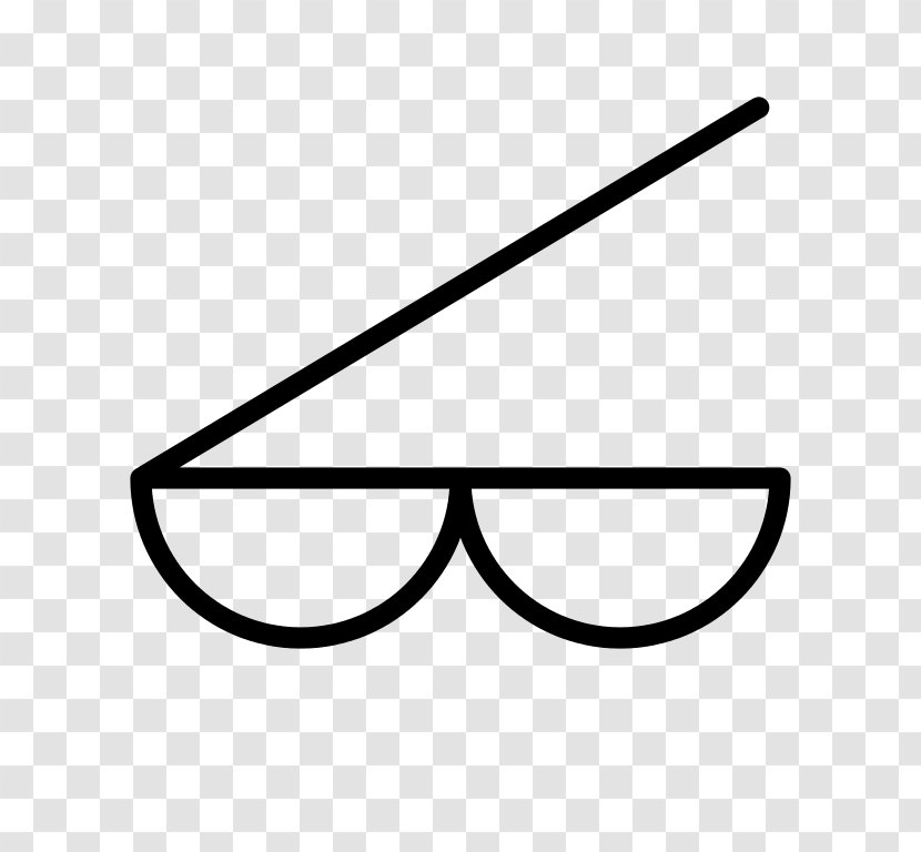 Glasses Line Angle Clip Art - Eyewear Transparent PNG
