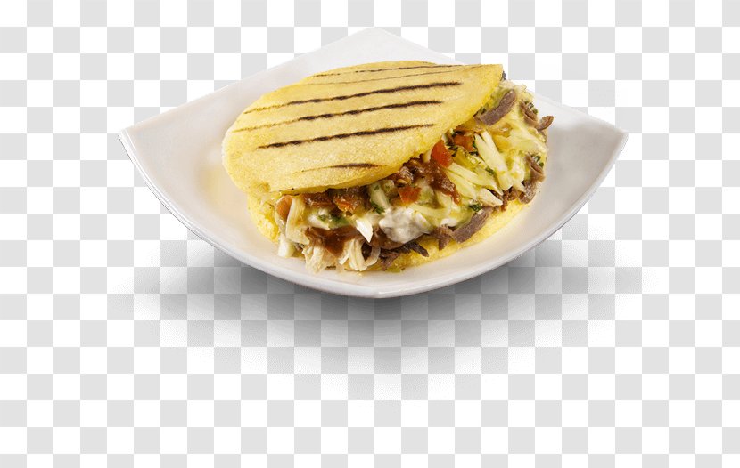 Arepa Fast Food Mexican Cuisine Cachapa Breakfast - Sandwich - Jamon Transparent PNG