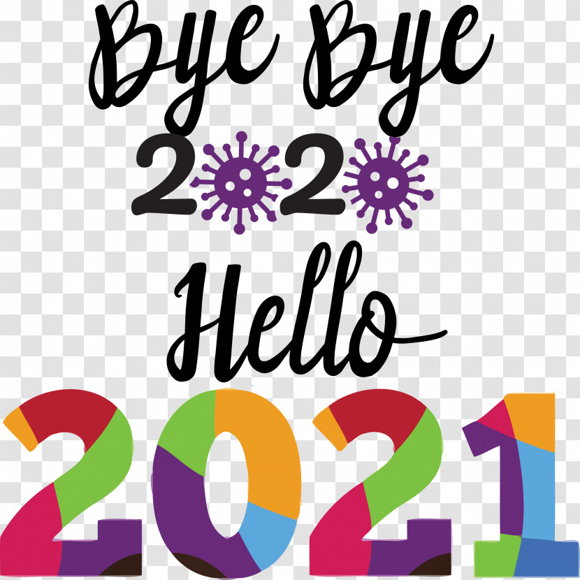 Hello 2021 New Year Transparent PNG