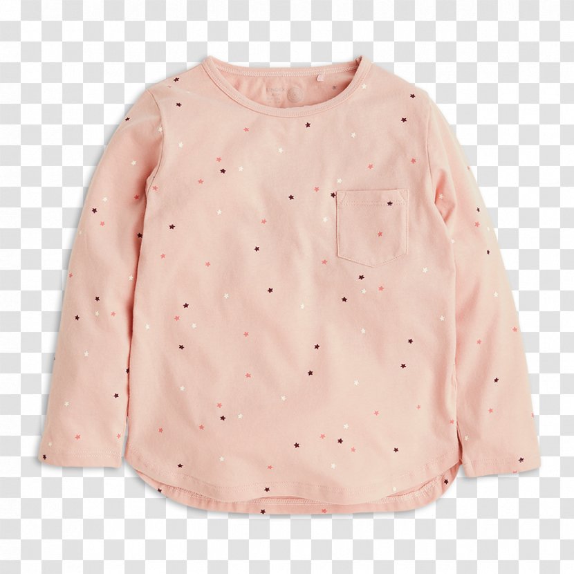 Sleeve Blouse Button Pink M Neck Transparent PNG