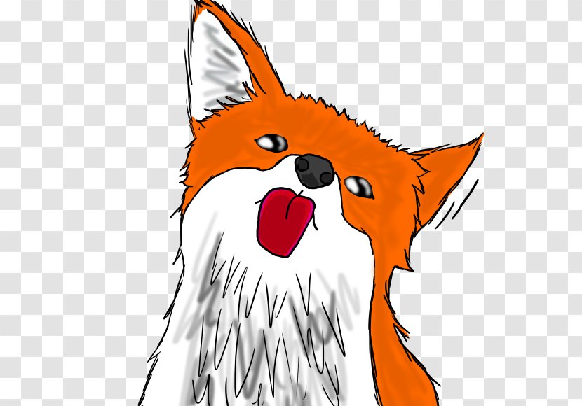 Red Fox Dog Breed Whiskers Clip Art - Orange Transparent PNG