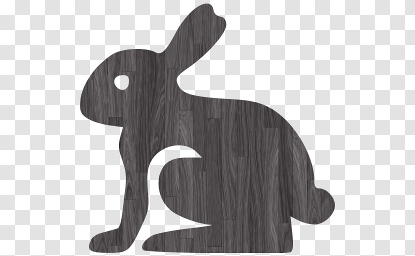 Easter Bunny Symbol Clip Art - Black Transparent PNG