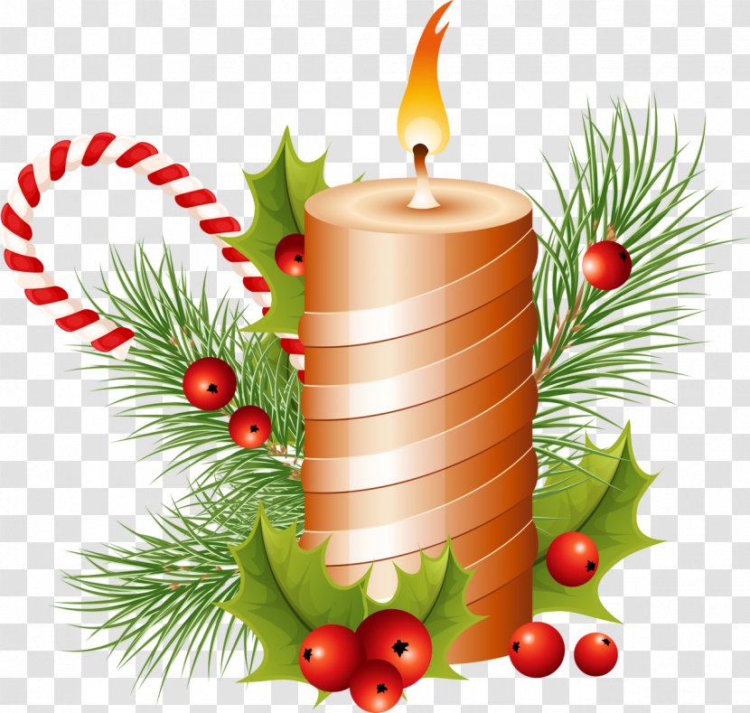 Candle Christmas Clip Art - Fruit - Image Transparent PNG