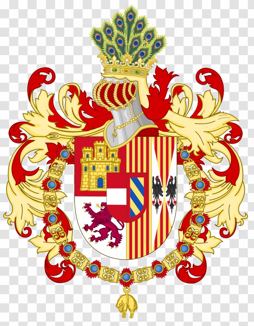 Habsburg Spain Coat Of Arms Crest House - Austria Transparent PNG