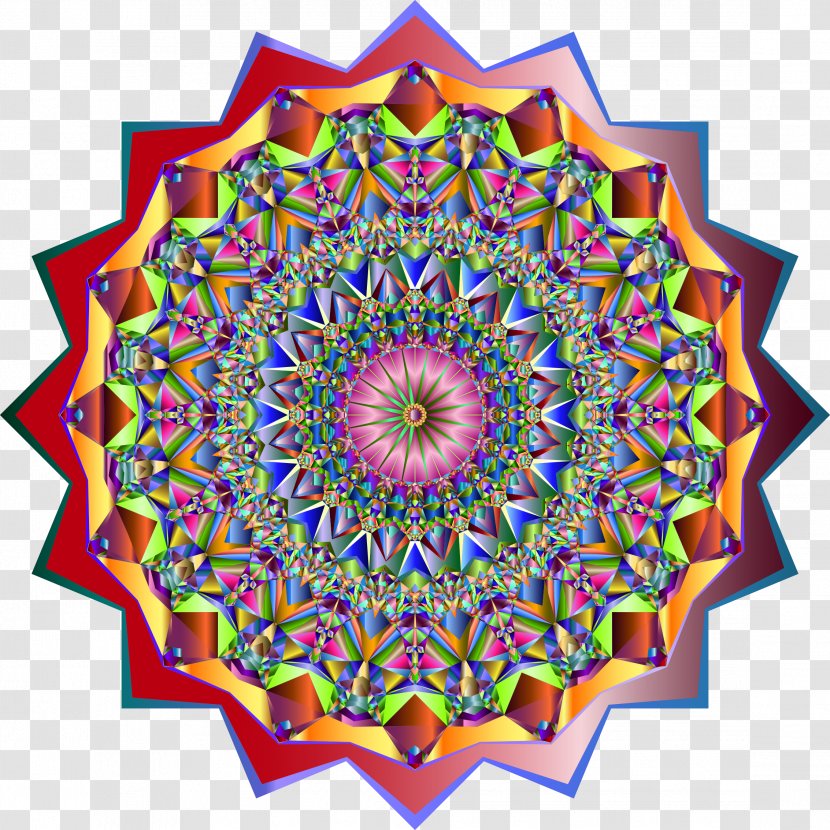 Kaleidoscope Symmetry Art Circle Pattern - Area Transparent PNG