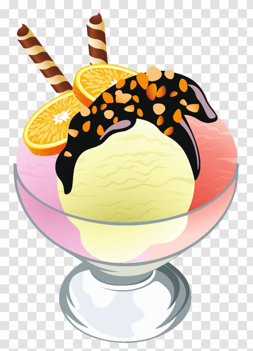 Ice Cream Cone Sundae Clip Art - Transparent Picture Transparent PNG