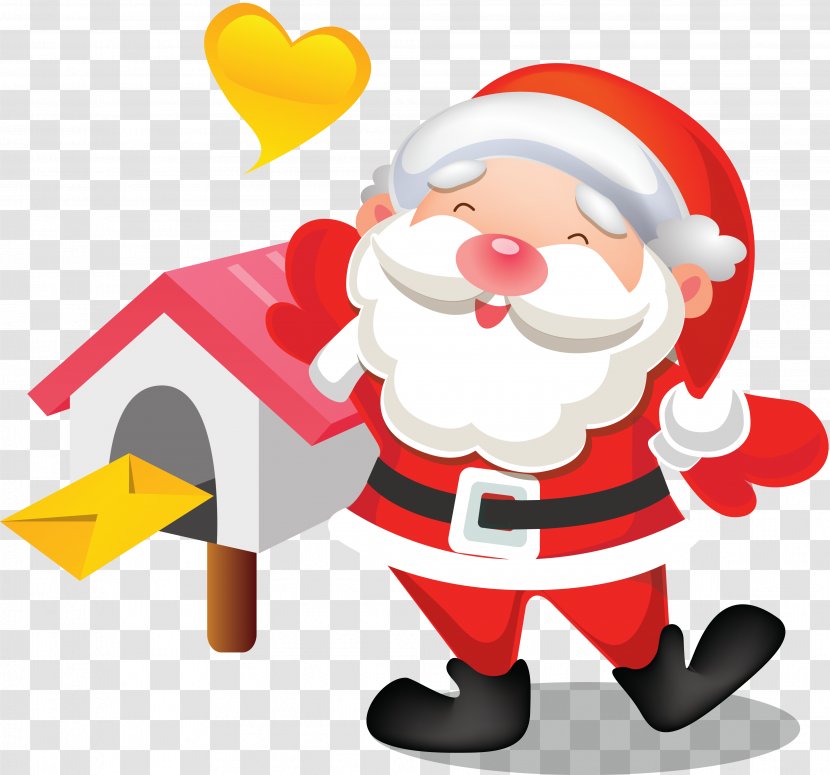 Santa Claus Plane Clip Art - Fictional Character Transparent PNG