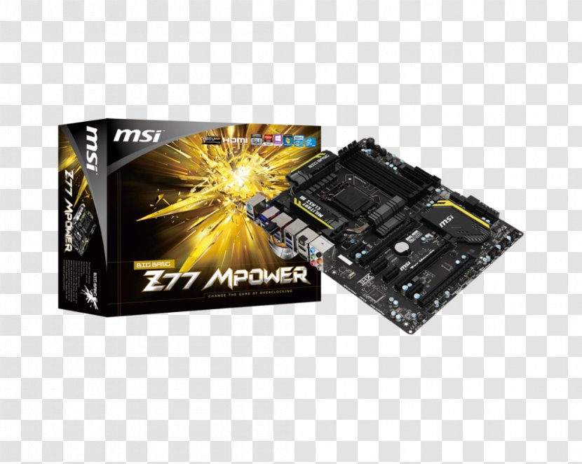 Motherboard LGA 1155 CPU Socket ATX Land Grid Array - Msi Transparent PNG