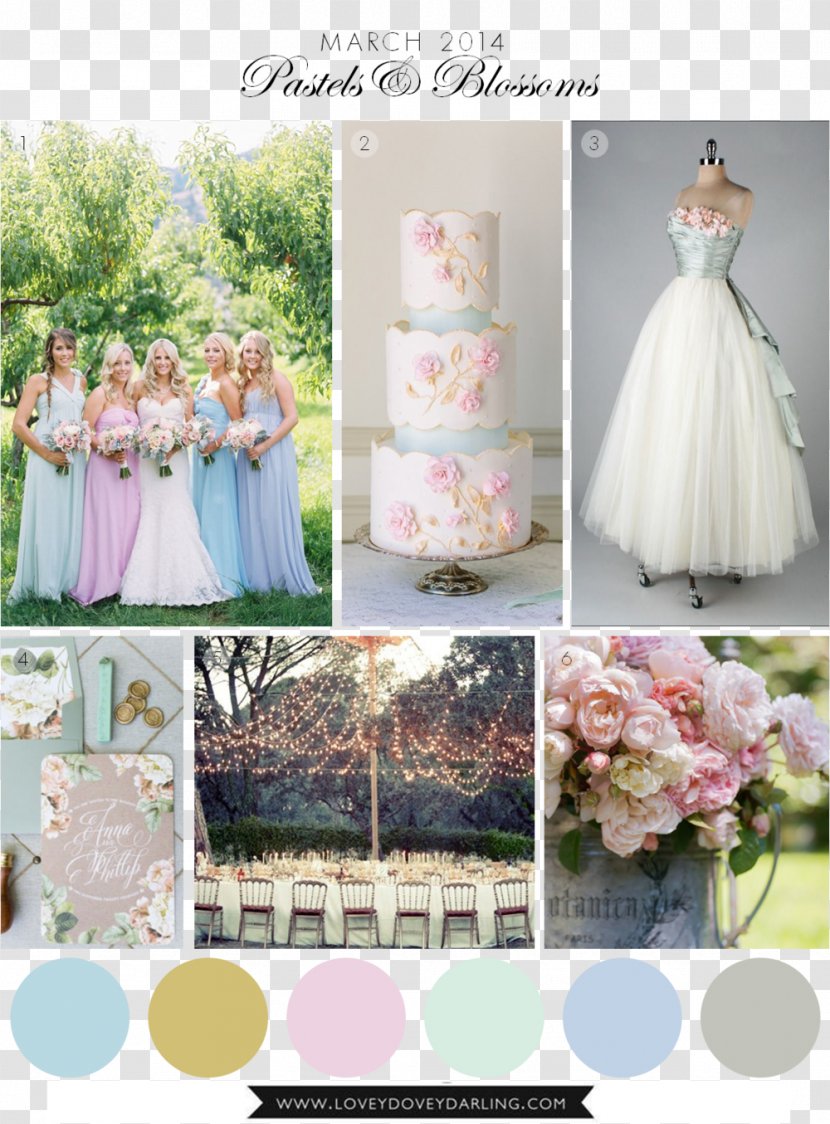 Wedding Dress Bridesmaid - Floral Design Transparent PNG