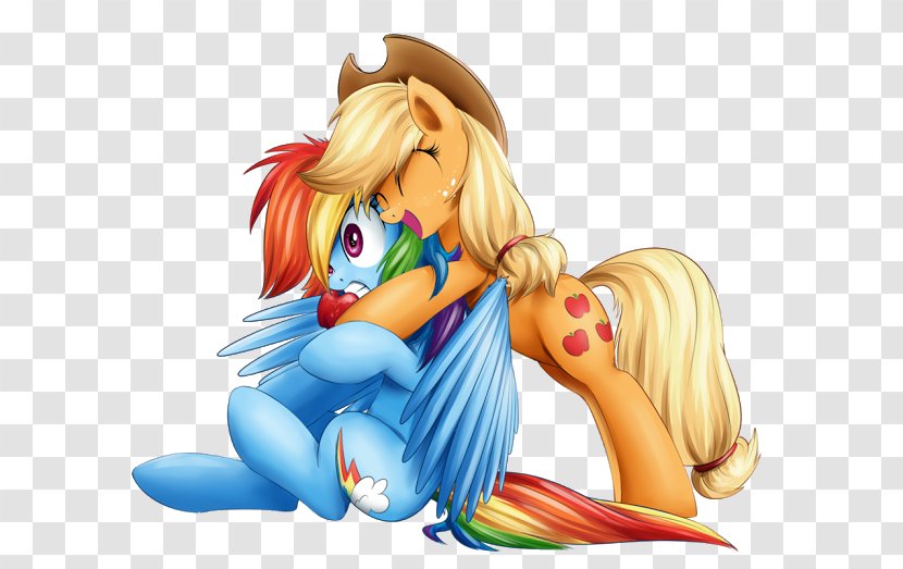 Applejack Rainbow Dash My Little Pony - Watercolor Transparent PNG