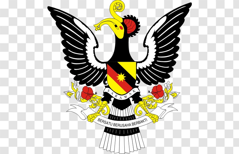 Coat Of Arms Sarawak Sabah Malaysia - Bendera Transparent PNG