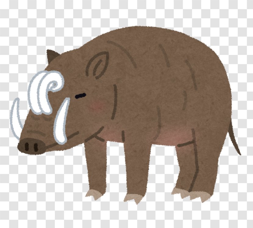 Pig African Elephant Organism Babirusa Mammal - Wildlife Transparent PNG