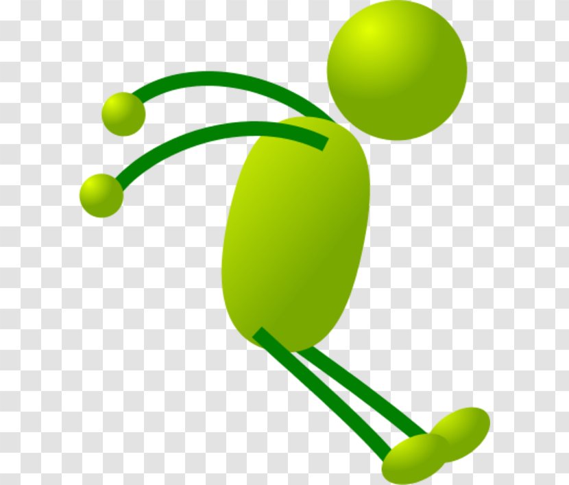 Stick Figure Clip Art - Green Transparent PNG