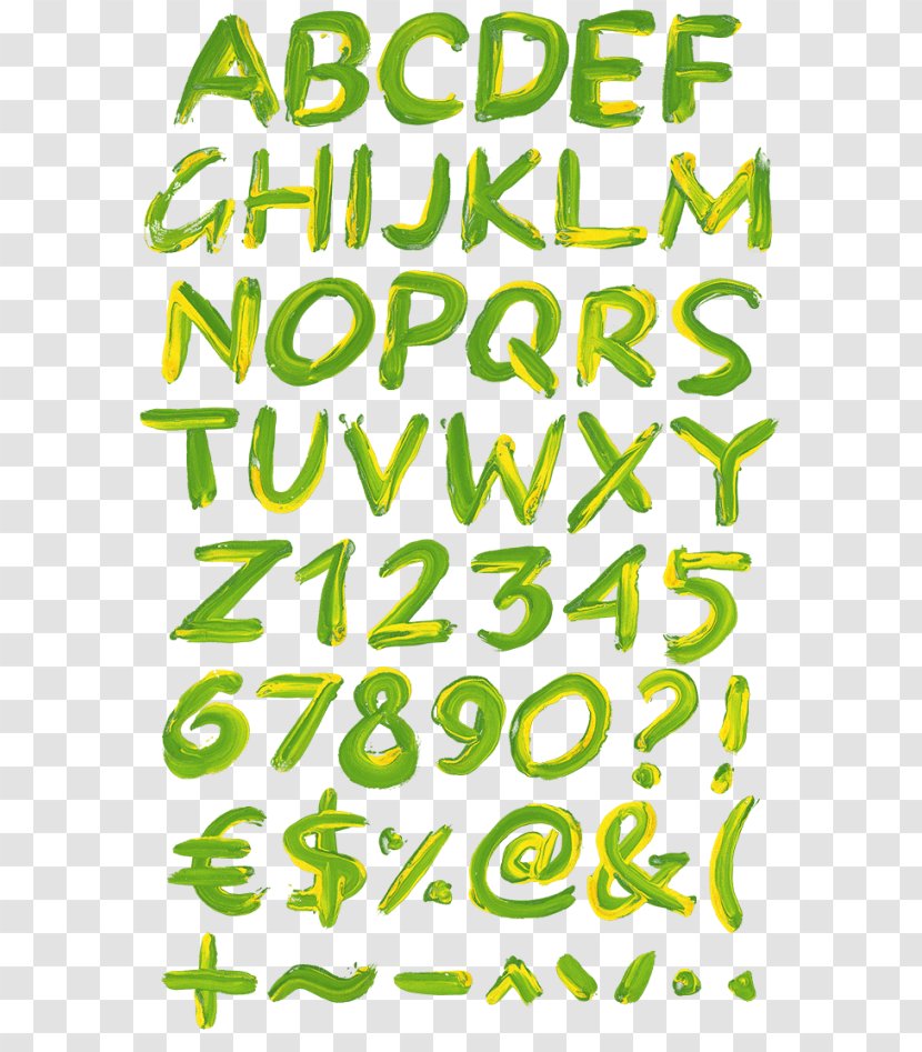 Color Brazil Green Paint Font Transparent PNG