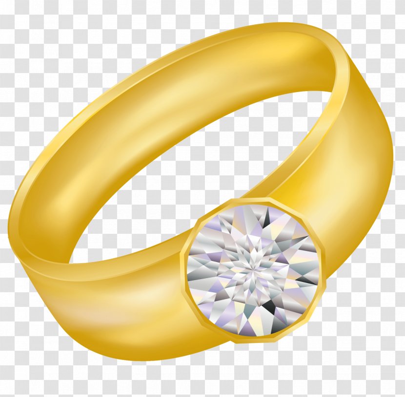 Jewellery Ring Gold Diamond Clip Art - Wedding Transparent PNG