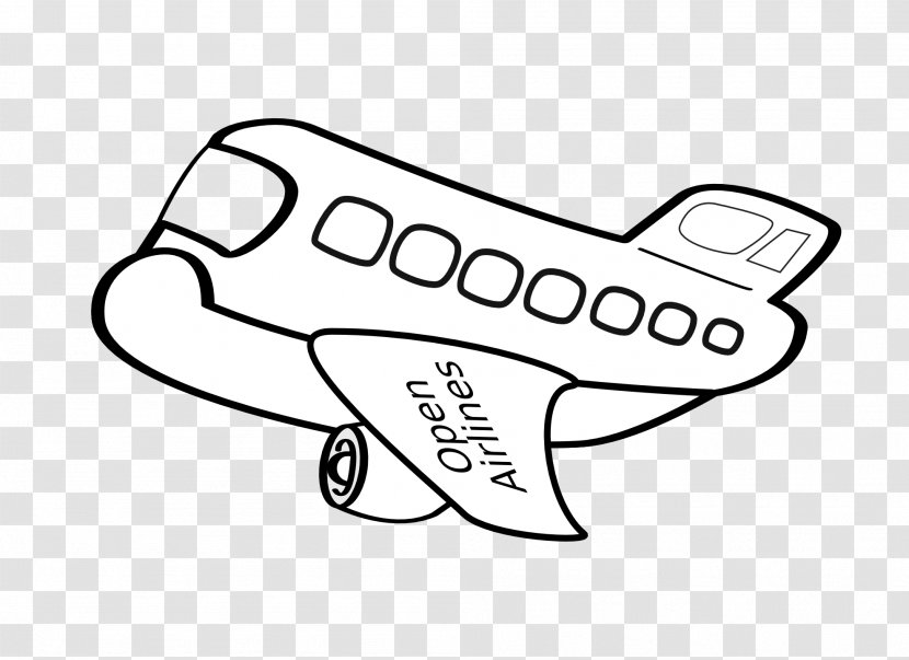Airplane Drawing Clip Art - Footwear Transparent PNG
