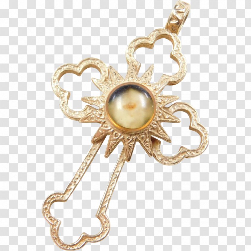 Body Jewellery Charms & Pendants Clothing Accessories Pearl - Gold Cross Transparent PNG