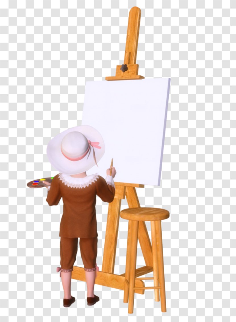 Easel Drawing Painting Painter Art - Table - Tube Transparent PNG