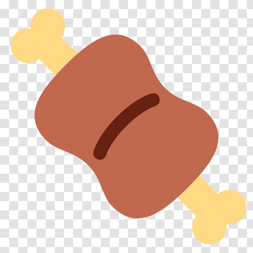 Emoji Meat On The Bone Barbecue Food Transparent PNG