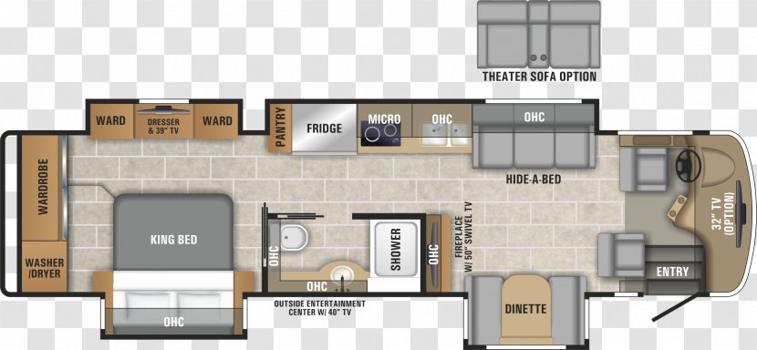 Floor Plan Campervans Product Television - Elevation - Class Of 2019 Transparent PNG