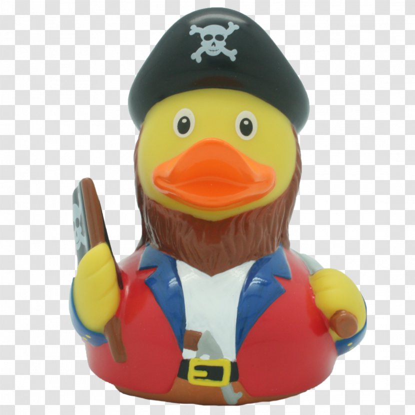 Rubber Duck Jolly Roger Piracy Amazonetta - Red Transparent PNG