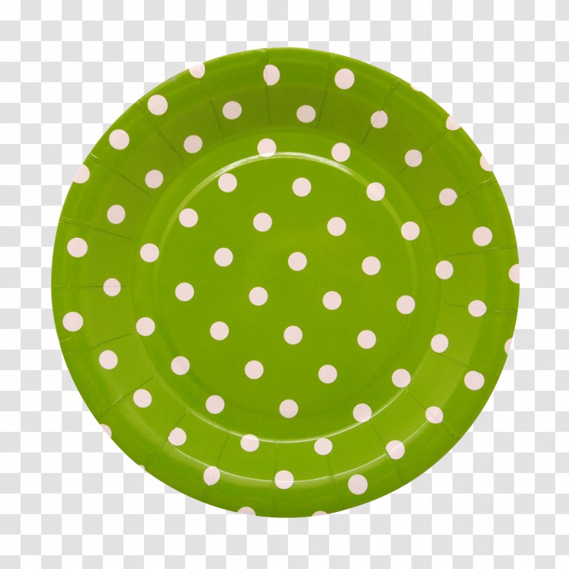Paper Plate Polka Dot Disposable Food Presentation Transparent PNG