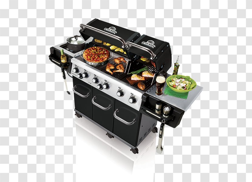 Barbecue Grilling Broil King Regal XL Pro 490 4-Burner Propane Gas Grill With Rotisserie & Side Burner 956244 956247 - Cooking - Bbq Cookers Transparent PNG