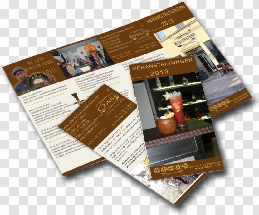 Brochure - Restaurant Flyer Transparent PNG