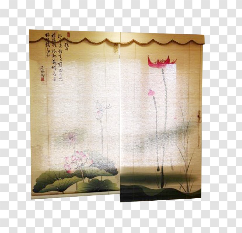 Curtain Window Bamboo Sudare - Roller Shutter - Vintage Chinese Transparent PNG