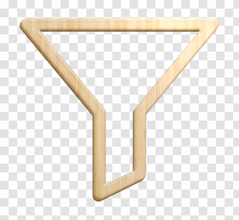 Filter Icon Minimal Universal Theme Funnel - Stool Wood Transparent PNG