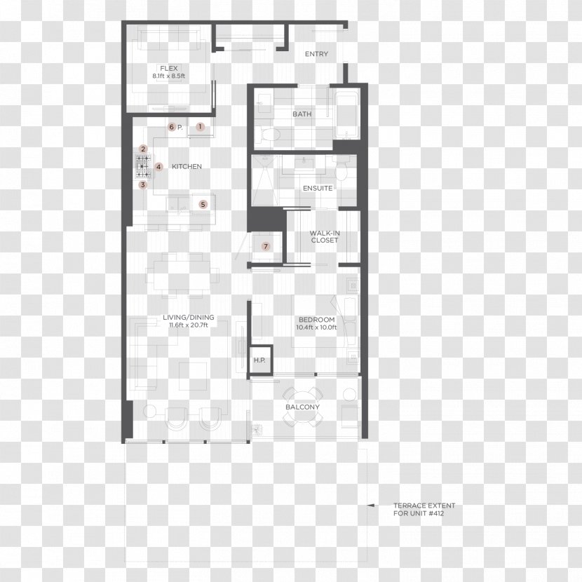 Floor Plan House Square Foot Apartment - Condominium - Rental Homes Luxury Transparent PNG