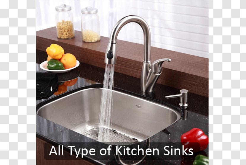 Kitchen Sink Tap Stainless Steel Transparent PNG