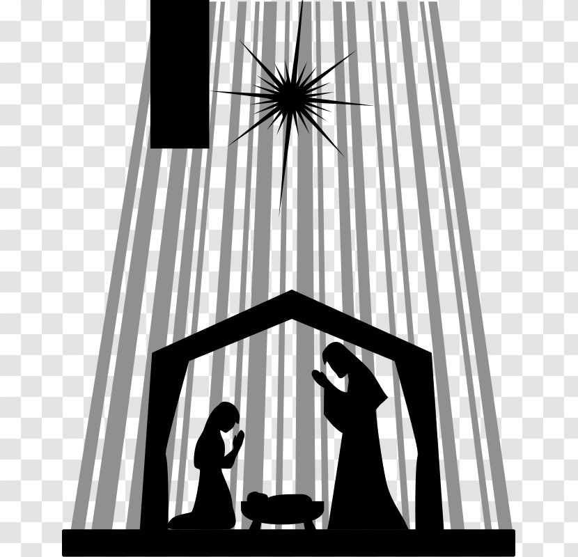 Bethlehem Nativity Scene Of Jesus Manger Clip Art - Child - Vector Transparent PNG