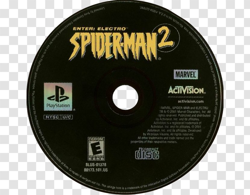Spider-Man 2: Enter Electro PlayStation 2 Compact Disc - Hardware - Flyer Transparent PNG