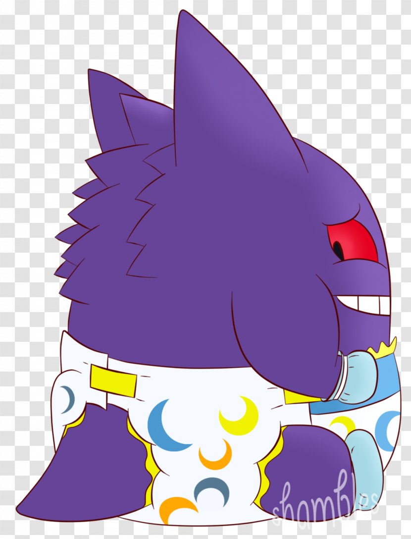 Cat Gengar Pokémon Diaper Infant Transparent PNG