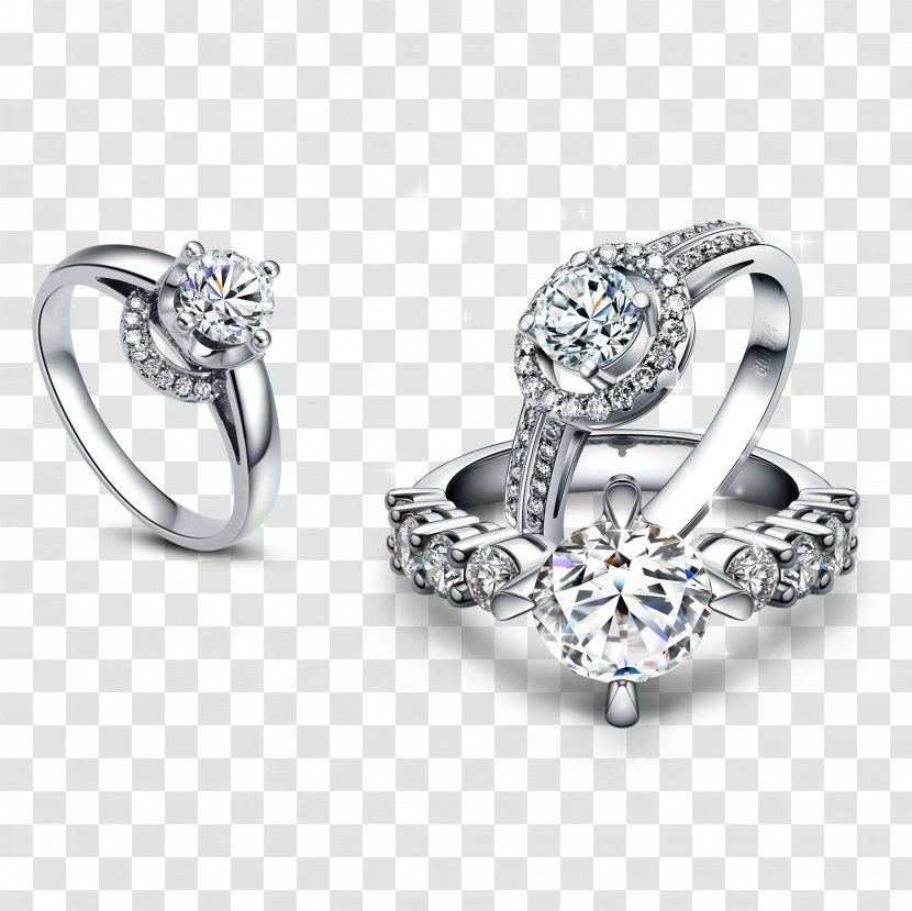 Jewellery Diamond Ring Gold Moissanite - Carat - Shining Transparent PNG