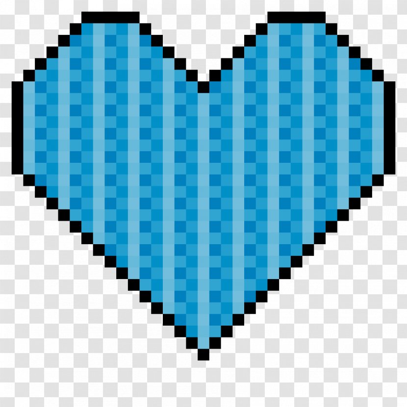 Blue Aqua Turquoise Line Heart Transparent PNG