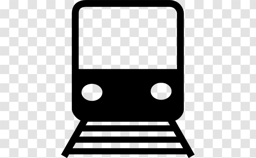 Train Rail Transport Tram Rapid Transit Logo - Black And White Transparent PNG